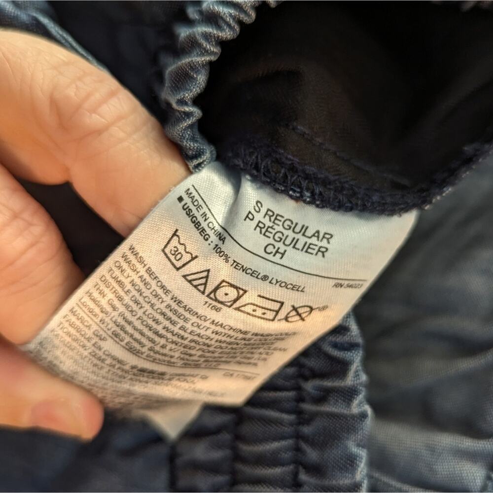 Gap Tencel Chambray Drawstring Utility Jogger Pan… - image 8